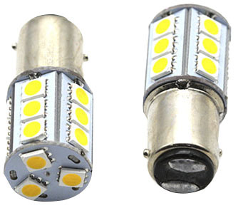 18 LED'Lİ AMPÜL ÇAPRAZ (ŞAŞI) TIRNAK BEYAZ 9-30 V