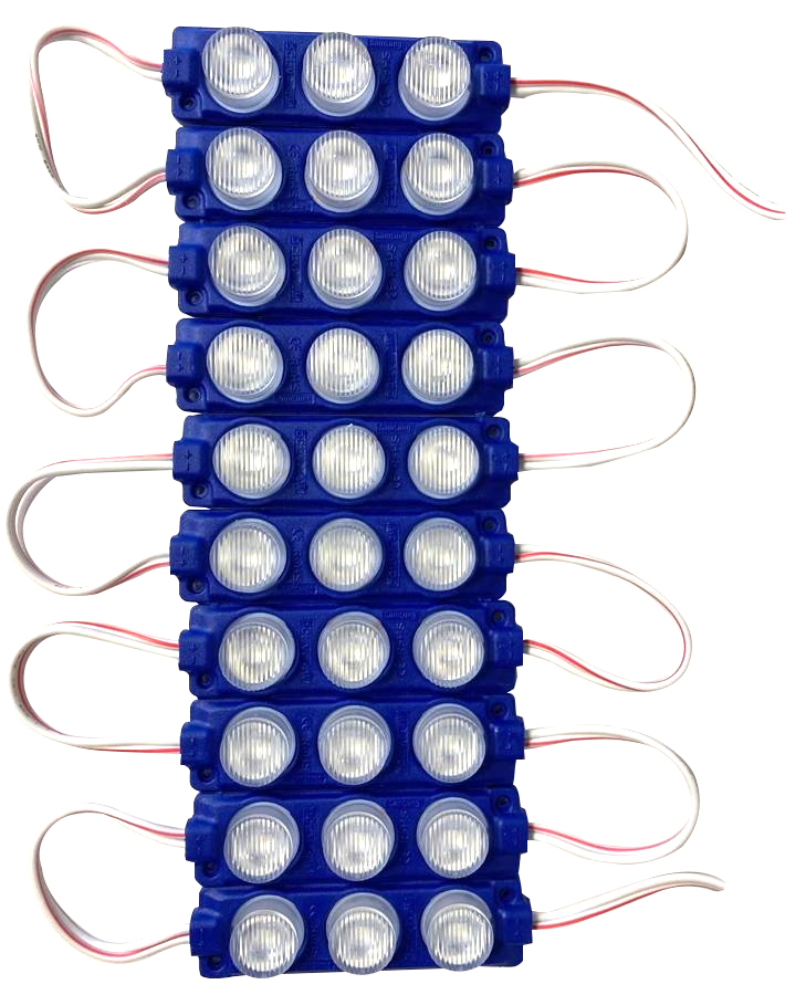 PARMAK LED MAVİ 10'LU 12 V