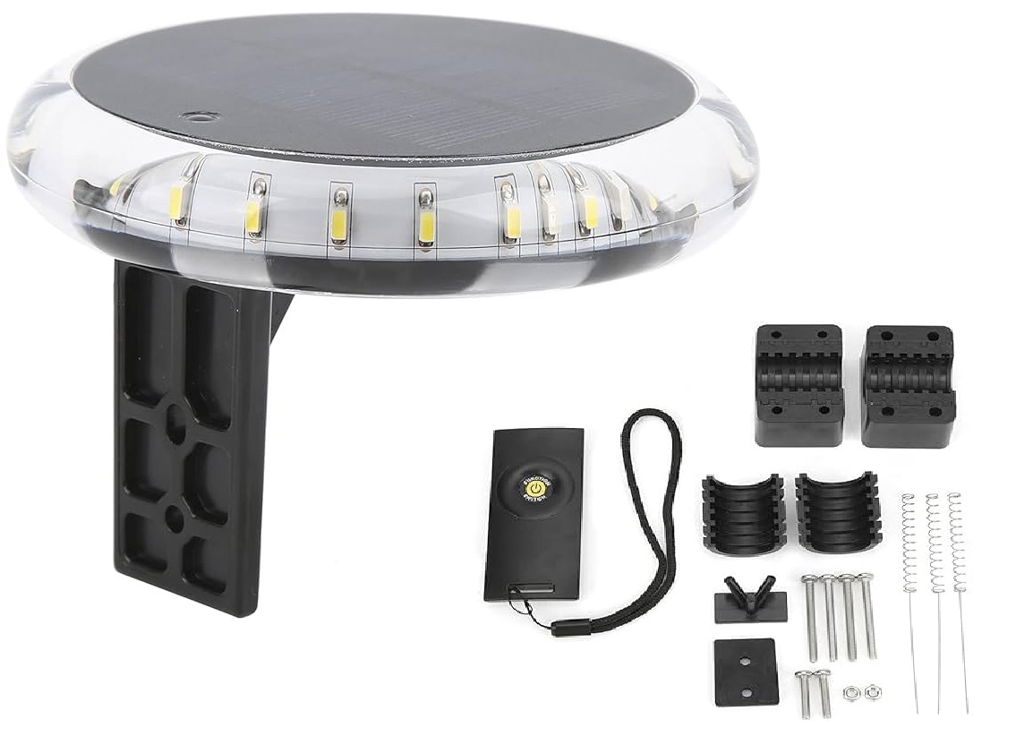 SOLAR PANELLİ LED DEMİR FENERİ VE ÇAKAR,KUMANDALI