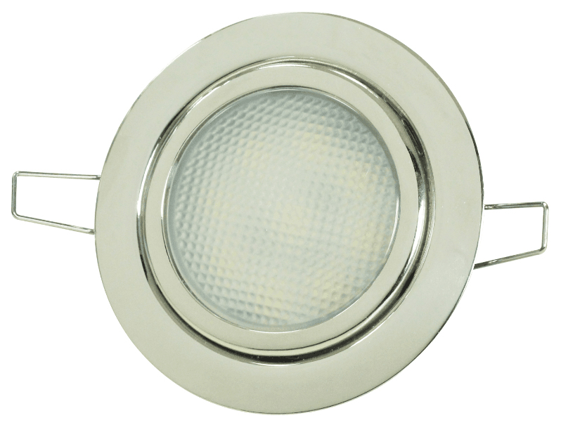 KROM GÖMME SPOT 12 V GÜN IŞIĞI   9 LED YAYLI