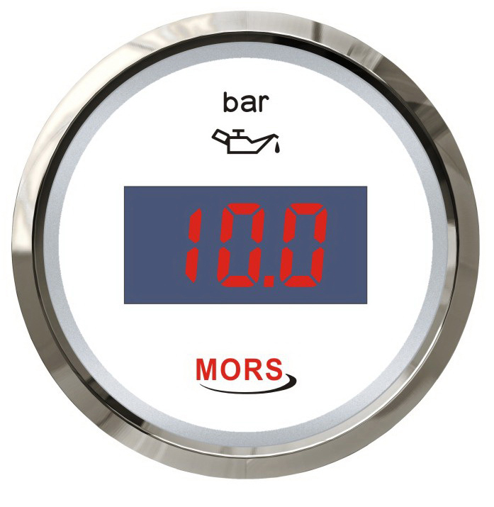 DİJİTAL YAĞ GÖSTERGESİ 10 BAR 12-24V BEYAZ