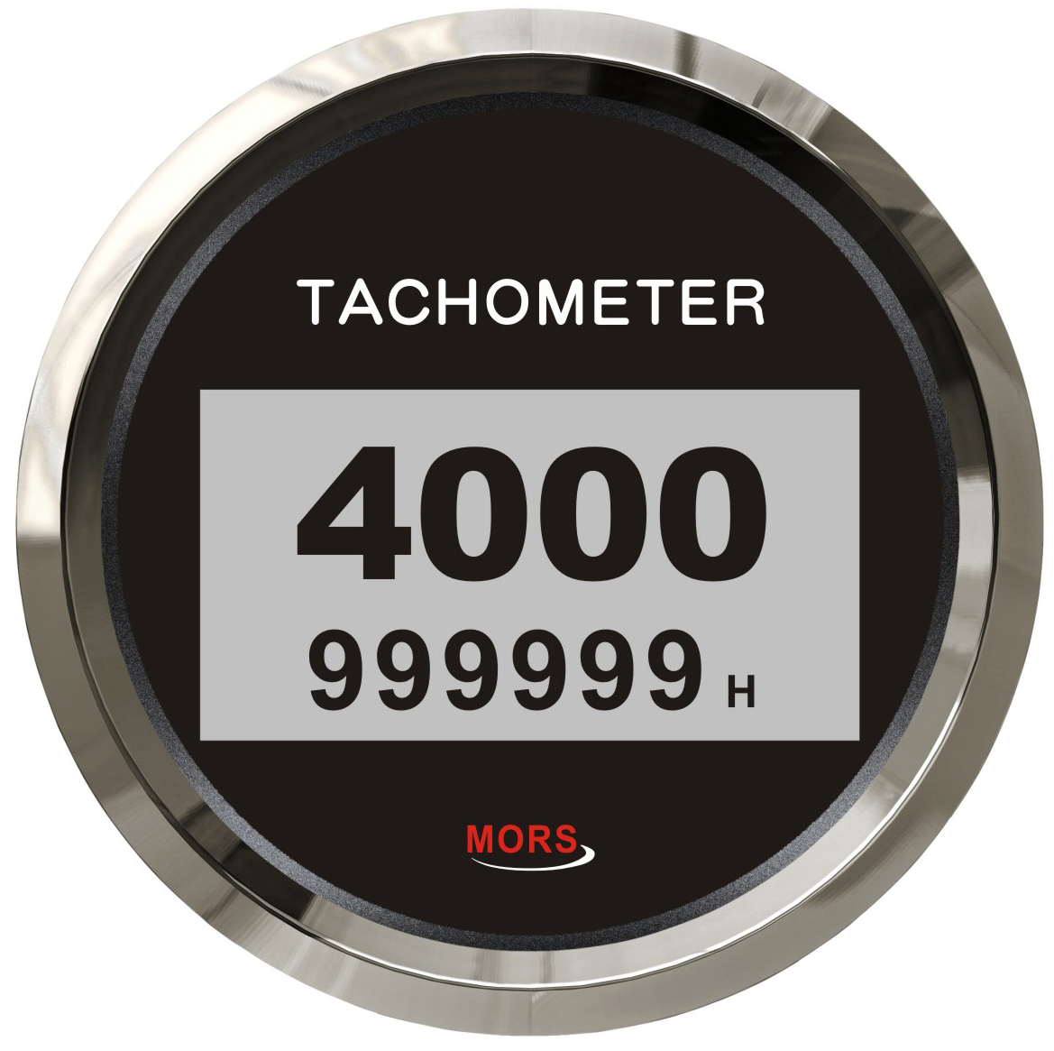 DİJİTAL DEVİR GÖSTERGESİ 4000 RPM 12-24V SİYAH