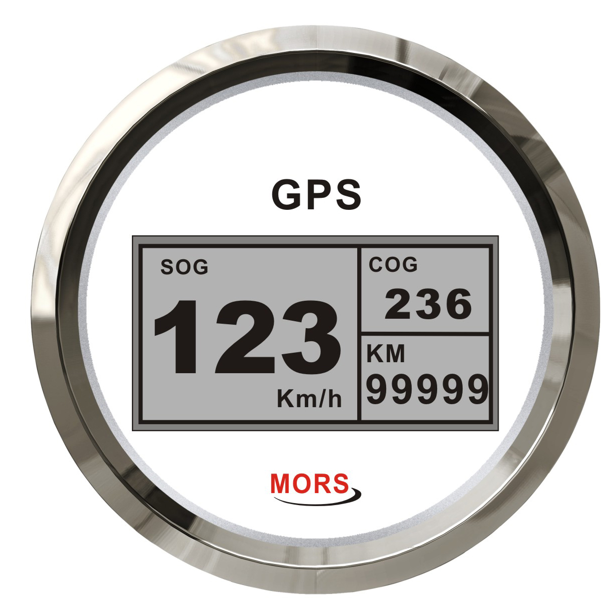 SÜRAT GÖSTERGESİ 55 MPH BEYAZ GPS ANTENLİ
