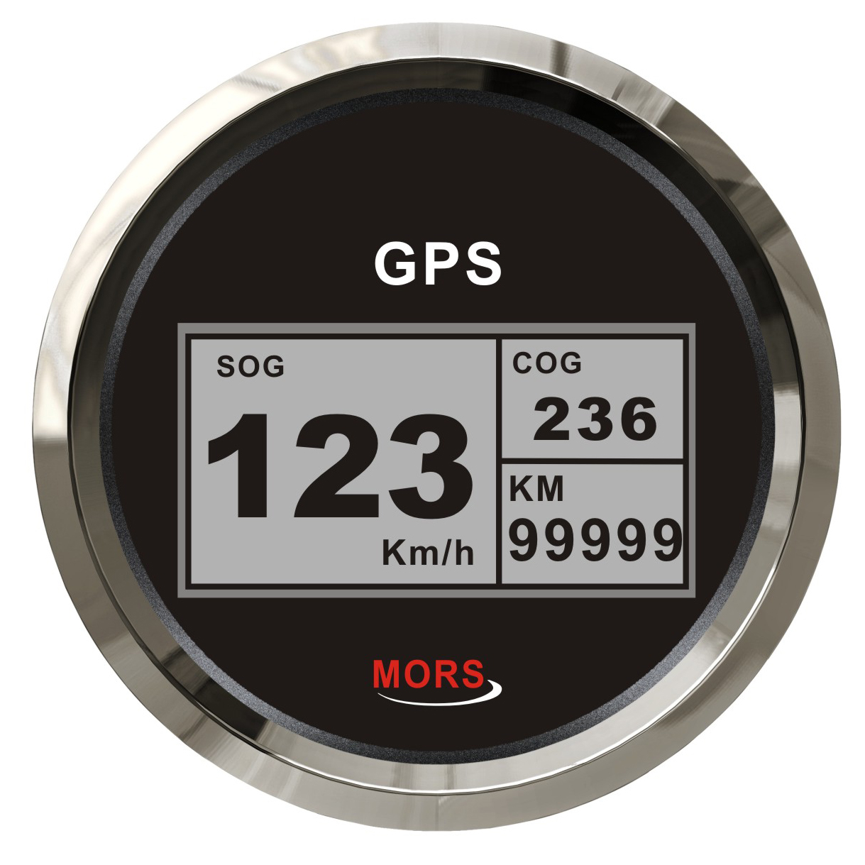 SÜRAT GÖSTERGESİ 55 MPH SİYAH GPS ANTENLİ