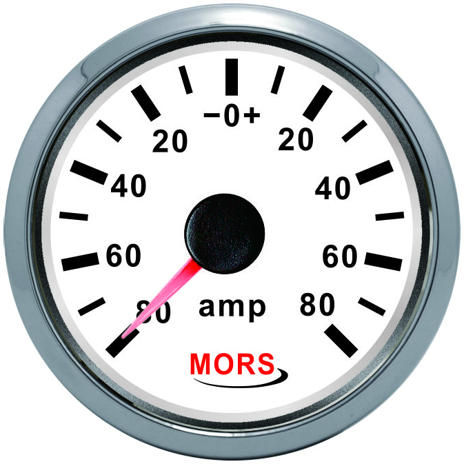 AMPERMETRE 12-24 V BEYAZ + ŞÖNT DAHİL