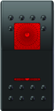 SWITCH KIRMIZI ON-OFF-ON 12/24 V