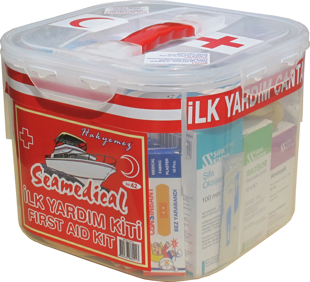 İLK YARDIM KUTUSU GEMİ İÇİN KARE KUTU