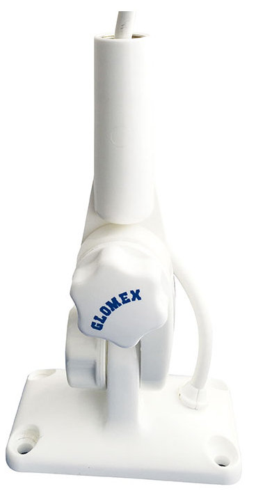 GLOMEX TELSİZ ANTEN AYAĞI PLASTİK MAFSALLI RA135 BEYAZ
