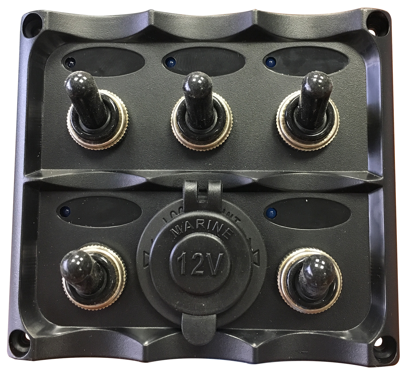 5'Lİ   SWITCH PANEL IŞIKLI ÇAKMAK SOKETLİ 95X105 MM