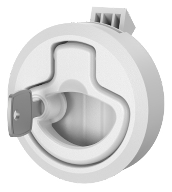 GÖMME KULP YAYLI KİLİTLİ BEYAZ ÇAP:60 MM