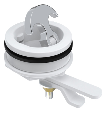 GÖMME KULP ÇEVİRMELİ BEYAZ ÇAP:68 MM