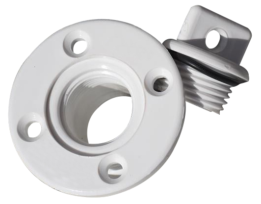 PLASTİK MİÇOZ BEYAZ YUVARLAK 1/2"