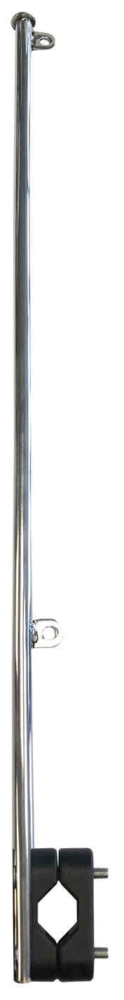 BAYRAK DİREĞİ KROM VARDAVELA MONTAJ 36 CM