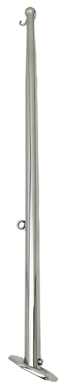 BAYRAK DİREĞİ KROM PİMLİ 60 CM ÜSTTEN MONTAJ