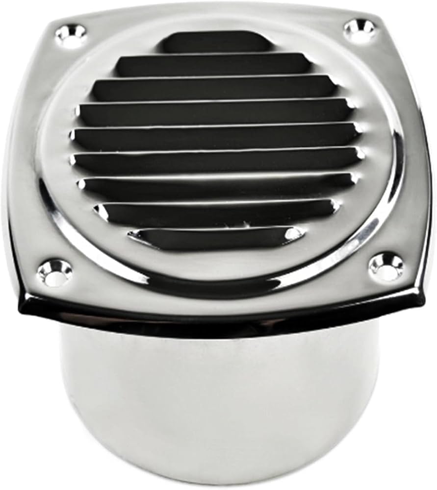 YUVARLAK HAVALANDIRMA ÇAP:100 MM BORU TİPİ KROM