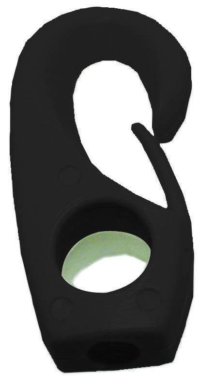 PLASTİK HALAT KLİPSİ   8 MM SİYAH