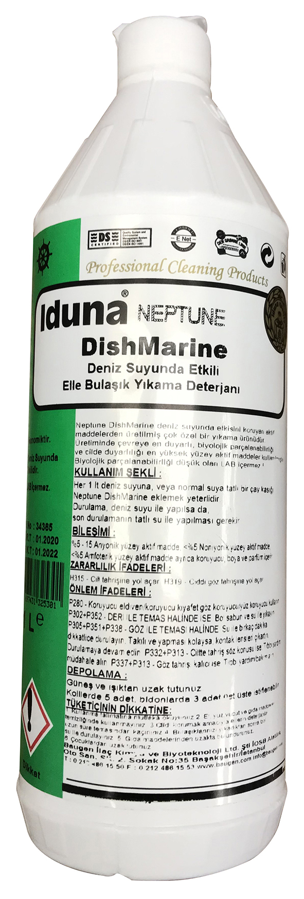IDUNA BULAŞIK DETARJANI 1 LT