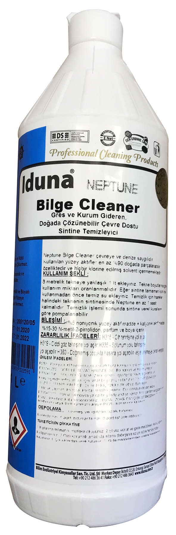 IDUNA SİNTİNE TEMİZLEYİCİ 1 LT
