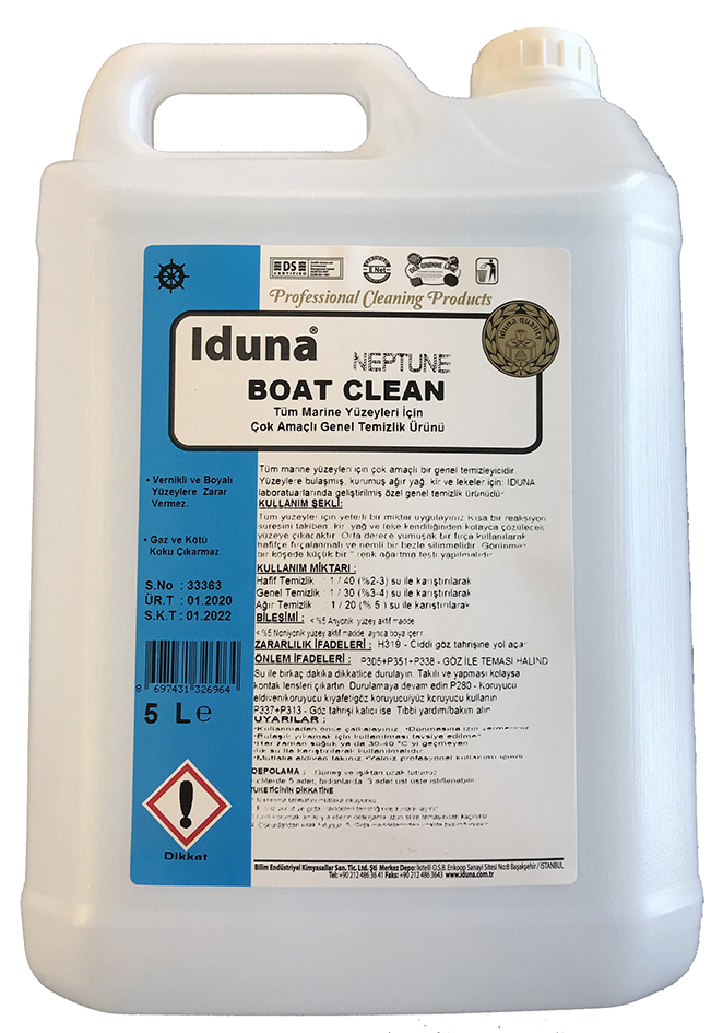IDUNA ÇOK AMAÇLI ETKİLİ YÜZEY TEMİZLEYİCİ 5 LT