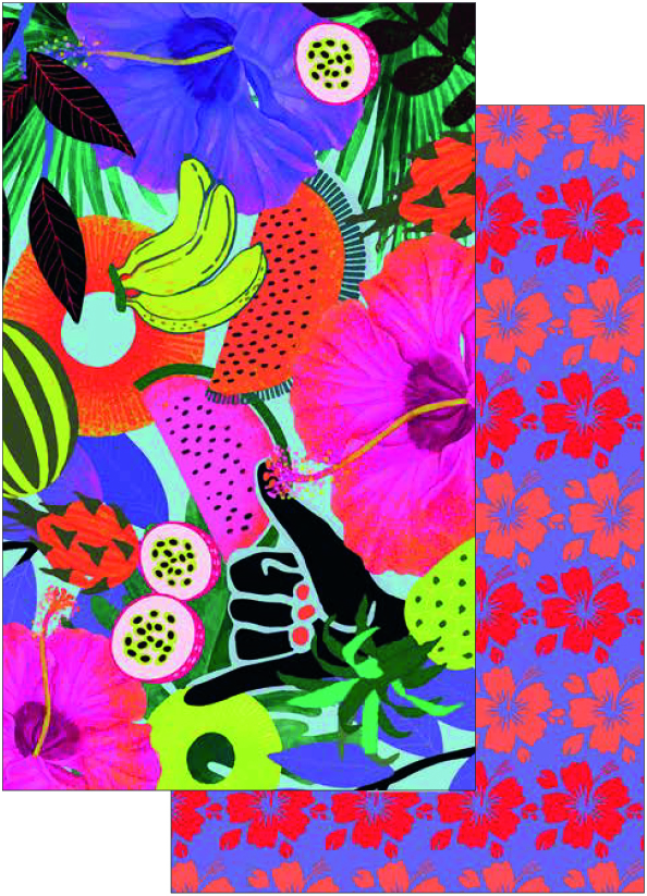 PLAJ HAVLUSU 90X150 TROPICAL VIBES