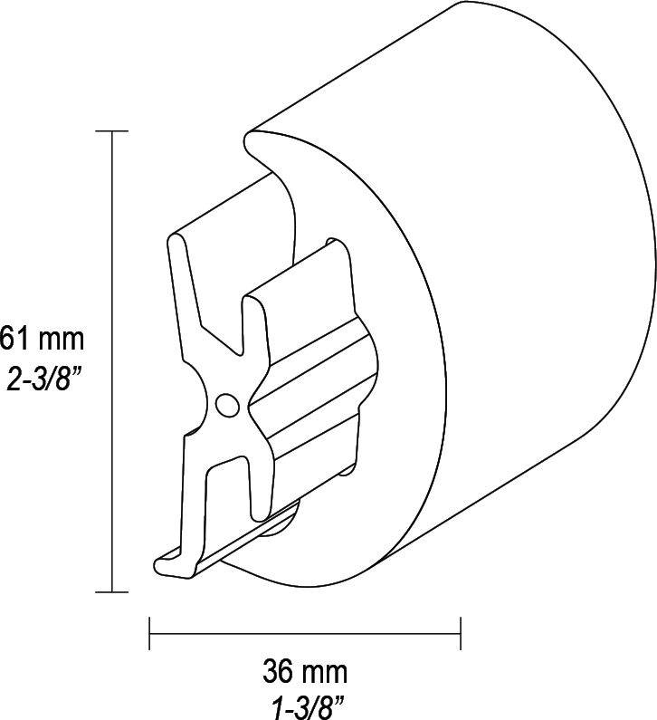 TESSİLMARE RADİAL ÜST GÖVDE 65 MM GRİ