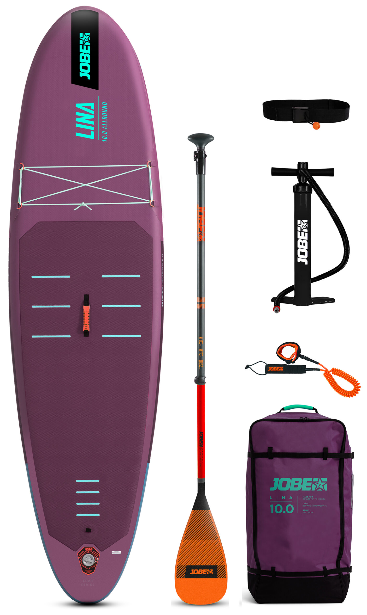 JOBE LINA SUP BOARD 10.0 SETİ MOR 305X81X15 CM