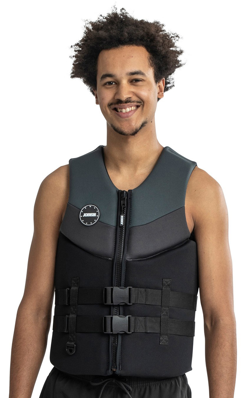 JOBE NEOPREN ERKEK CAN YELEĞİ SİYAH-GRİ XS