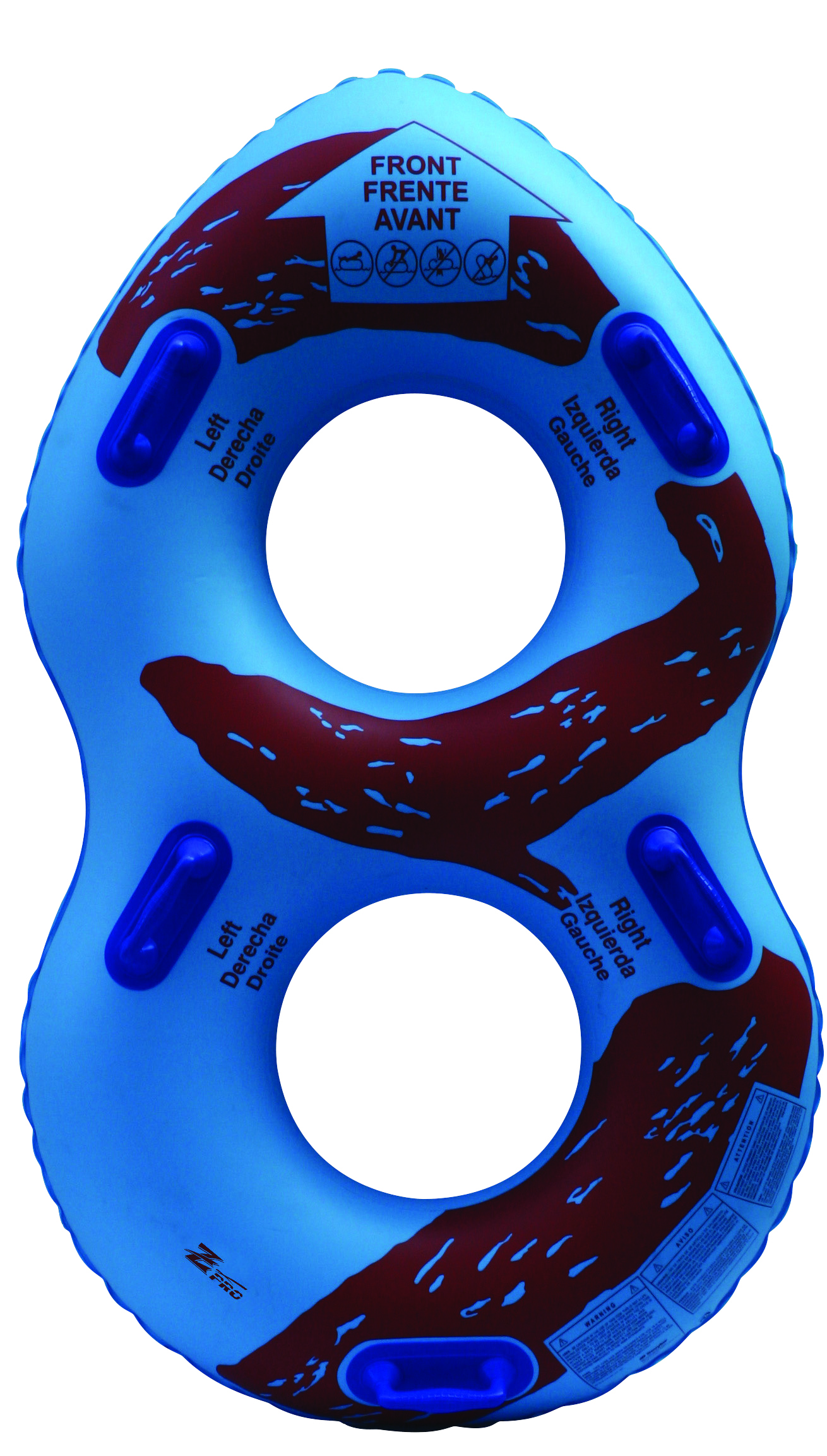 ZEBEC ÇİFT KİŞİLİK AQUA PARK KAYDIRAK BOTU MAVİ 48"